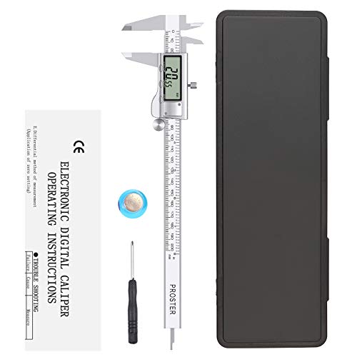 Proster Digital Vernier Caliper 8inch 200mm - Stainless Steel Electronic Caliper