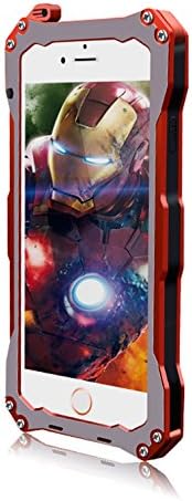 iPhone 6/6s(4.7") Metal Aluminum Case ProTocol Water Resistant Shockproof Dustproof Gorilla Glass with Screen Protector Silicion Case for iPhone 6/6s(Orange)