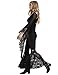Women's Victorian Gothic Tops Black Lace Club Party Steampunk Tee Shirts Black S