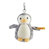 Steiff Keyring Penguin Plush, Grey/White