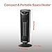 Electric Space Heater, ASTERION Portable Ceramic Office Heater with Adjustable Thermostat, Oscillating Indoor Heater with 24H Timer Remote Efficient for Home, bedroom, Tip-Over Overheat Protection,ETL