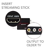 Bleiden HDMI Converter for Streaming Stick, Google Chromecast, ChromecastUltra & Other HDMI Sticks. Use Streaming Sticks with Older TVs That Have Composite (red/White/Yellow) Inputs.