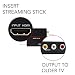 Bleiden HDMI Converter for Streaming Stick, Google Chromecast, ChromecastUltra & Other HDMI Sticks. Use Streaming Sticks with Older TVs That Have Composite (red/White/Yellow) Inputs.