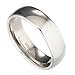 7mm White Tungsten Carbide Polished Classic Wedding Ring Band