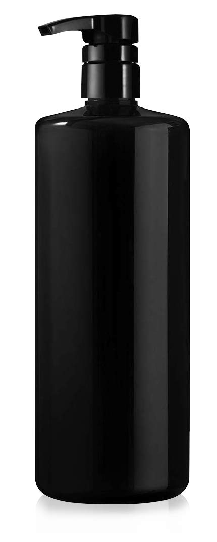 BAR5F Empty Shampoo Bottles with Pump, Black, Great 1 Liter/32 Ounce Refillable Dispensing Containers for Conditioner, Body Wash, Hair Gel, Liquid Soap, DIY, Gloss Finish (Pack of 3): Health & Personal Care
