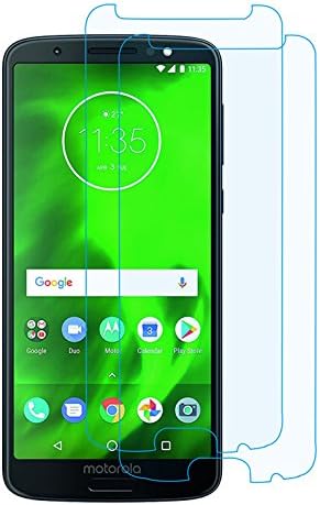 Moto G6 Screen Protector, Morimoku 9H Hardness HD clear Bubble Free Installation High Responsivity Tempered Glass Screen Protector for Moto G6 smartphone (Clear)(2pack)
