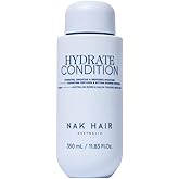 NAK Signature Hydrate Condition 350ml - Moisturizing Hair Conditioner - Hydrates & Smooths Dry, Curly & Color-Treated Hair with Coconut Oil & Peptides - Vegan & Cruelty-Free