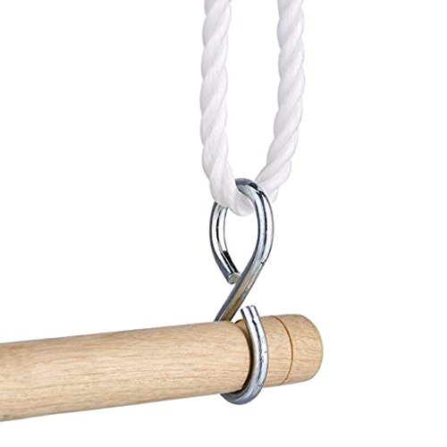 D Dolity Heavy Duty Children Wooden Climbing Frame Trapeze Bar