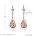 Rose Gold Filigree Teardrop Leverback Earrings (Filigree Teardrop)