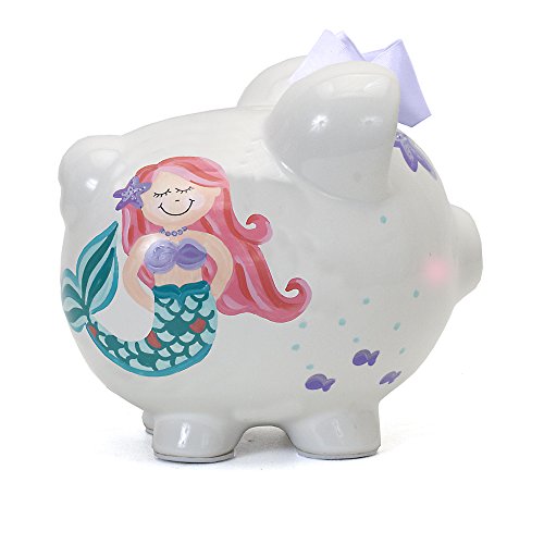 Child to Cherish Ceramic Piggy Bank, Mermaid
