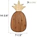 Totally Bamboo Pineapple Shaped Bamboo Wood Cutting Board and Charcuterie Board, 14-3/8