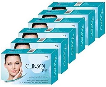 Bajaj Clinsol Anti-Bacterial Bar Soap For Oily Skin - Pack Of 6