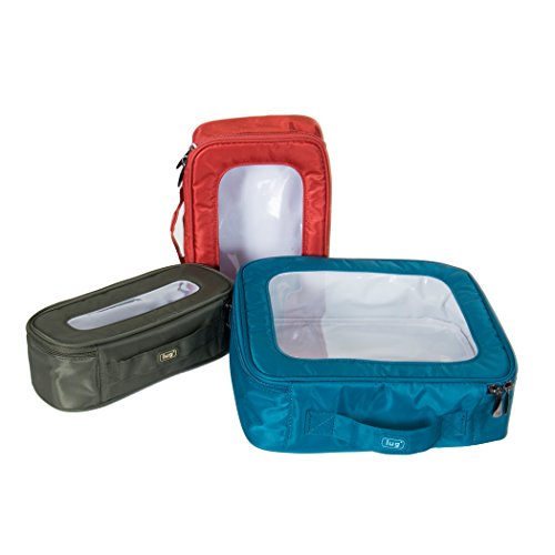 Lug Bento Box 3Pc Storage Container Set, Ocean Blue/Sunset Orange/Grass Green, One Size