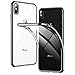 Clear iPhone Xs Max Case, RANVOO Thin Slim Fit Soft Silicone Cover with Jet Black Electroplated Bumper Case for Apple iPhone Xs Max 6.5