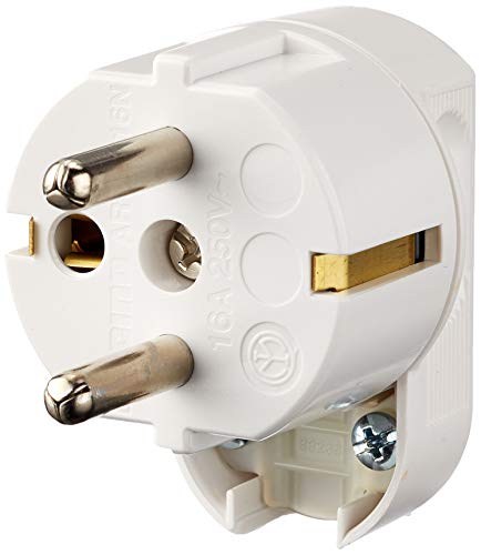 Bticino S2016nb volant-Bouchon 2p t 10/16a standard multi-Allemand/Italien normes et France Blanc