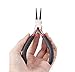 Beadthoven 1Set Round Nose Pliers Jewelry Tools for Memory Wire Looping Wrapping Beading Black Color 12.7cm/5 Inch Long
