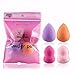 4PCS Pro Beauty Flawless Makeup Foundation Puff Multi Shape Sponges Blender