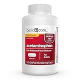 Basic Care Extra Strength Acetaminophen Caplets, 500 Count