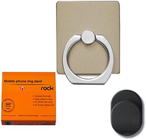 MAXROCK TM Universal Ring Phone Car Holder Mount and Stand for Iphone 4s, 5 ,6, 6plus Andriod Phones, Tablets - (Gold) …