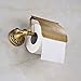 Oulantron Antique Brass Toilet Paper Holder Roll Tissue Bracket Wall Mounted