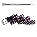 HDE Men's Belt Elastic Stretch Waistband Woven Design Leather Tip Silver Buckle