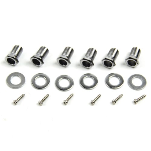 Estone New Chrome Inline Guitar String Tuning Pegs Tuners Machine Head 6R Right