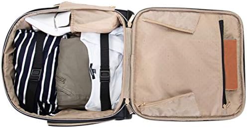 Kenneth Cole Reaction Women's Chelsea Collection 17" Chevron Quilted Softside 4-Wheel Spinner Underseater Carry-On Suitcase, Black 7 Kenneth Cole Reaction Women's Chelsea Collection 17" Chevron Quilted Softside 4-Wheel Spinner Underseater Carry-On Suitcase, Black