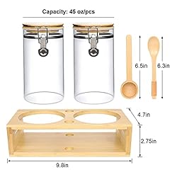 Glass Coffee Containers with Airtight Locking Clamp