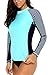 CharmLeaks Rash Guard Women Long Sleeve Swim Shirts UV 50+ Sun Protection Shirts