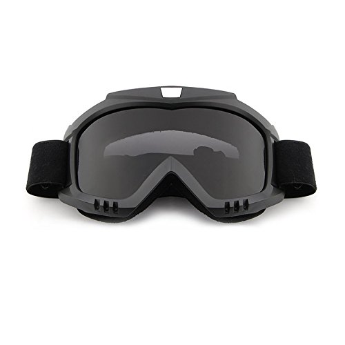 Baynne Detachable Motorcycle Helmet Anti-UV Goggles Shield Windproof Riding Face Mask(Color:Black)