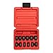 Sunex 1822, 1/4 Inch Drive Magnetic Impact Socket Set, 12-Piece, Metric, 5mm-15mm, Cr-Mo Alloy Steel, Radius Corner Design, Dual Size Markings, Heavy Duty Storage Case primary