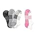Copper Fit Women's Performance Sport Cushion Low Cut Socks (4 pair) Shoe Size 4-10