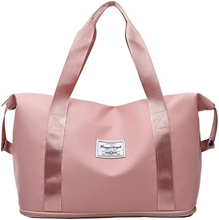 Foldable Expansion Travel Duffel Bag Weekend Bag with Dry Wet