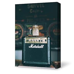 Canvas Wall Art Classic Coffee Retro Style Canvas Painting Wall Decor for Living Room Framed Home Decorations - 12x18 inches