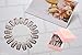 Dofash 30Pcs Snap Comb Hair Clips 9-Teeth Wig Clips with Rubber Metal Snap Combs Clips for Hair Extensions Hair Accessories for Women (Dark Brown)thumb 2