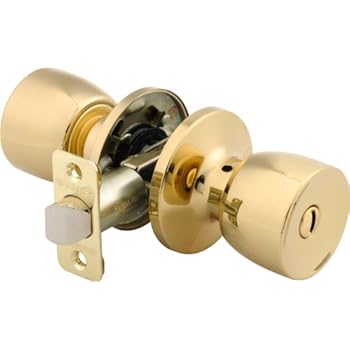 Brinks 2711-105 Bell Style Door Knob with Privacy Key for