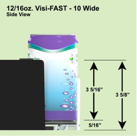 Display Technologies, LLC 12/16oz. Visi-Fast Pusher Glide - 6 Pack