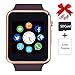 Smart Watch,Unlocked Touchscreen Smartwatch Compatible with Bluetooth/Android/IOS (Partial Functions) Call and Text Camera Notification Music Player Wrist Watch for Women Men(Gold) primary