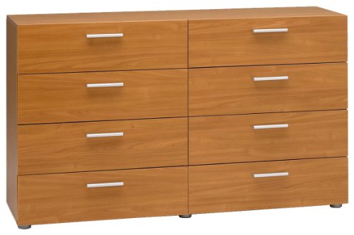Tvilum Austin 8-Drawer Dresser, White | LAVORIST