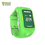 ABARDEEN Smart Kid Safe 2G GSM GPS Locator Tracker SIM For Children Anti-Lost Smartwatch Phone SOS Smart Watch for iOS Android (Green)