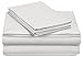 Amazon Brand – Pinzon 300 Thread Count Percale Cotton Sheet Set - Twin XL, White