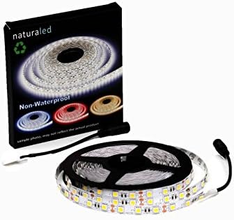 Flexible LED Strip Light 16.4ft 5050 SMD Non-waterproof Cool White 6500K 300 LEDs/roll