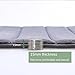 FINDNEW Non-Slip Memory Foam Bath Mat Stripe Style Soft Touch Microfiber Bathroom Rugs with Anti-Skid Bottom,Absorbent&Comfortable,Quickly Drying(Grey, 16