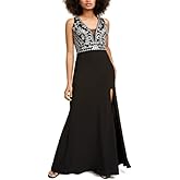 Blondie Womens Black Sleeveless Maxi Sheath Evening Dress Juniors Size: 1