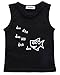 Baby Boy Girl T-Shirt Clothes Shark and Doo Doo Print Summer Cotton Sleeveless Outfits Set Tops and Short Pants (18-24 Months)