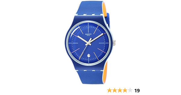 Swatch PEARLYBLUE Silicone Strap Watch GN417 - First Class Watches™