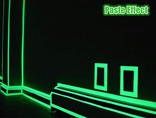 Glow in The Dark Tape 30' ft Length x 1 Inch Wide, Premium Quality Non-Toxic, 12 Hour Glow. Sticks Easily & Waterproof. Perfect for Home and Office use. - Thumbnail 3