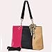 MG Collection Woven Pattern Embossed Satchel Shoulder Bag W/ Accent Scarf