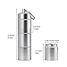 HRX Package Portable Aluminum Alloy Pill Box, Waterproof Travel Pill Case Holder Bottle Container with Three Compartments for Keychain Purse Pocket Outdoor Hiking Camping (2PCS)