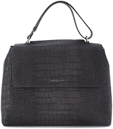 Orciani Orciani Diamond Grey Smoke Cocco Printed Shoulder Bag Grey